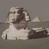 A rare image of the Great Sphinx buried beneath the sand. Shutterstock.