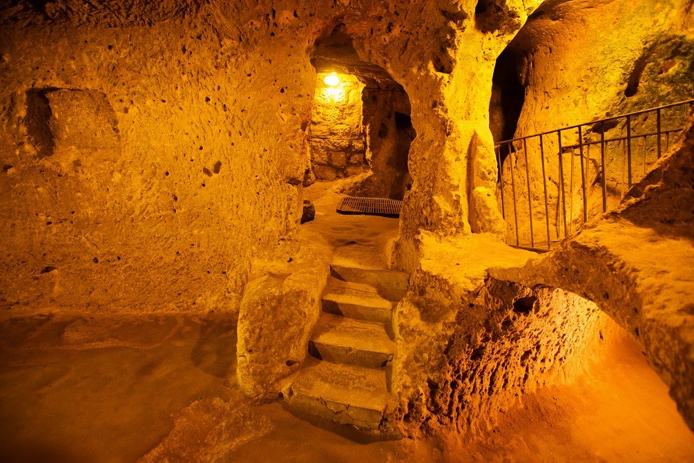   The underground city of Kaymakli. Image Credit: Shutterstock.