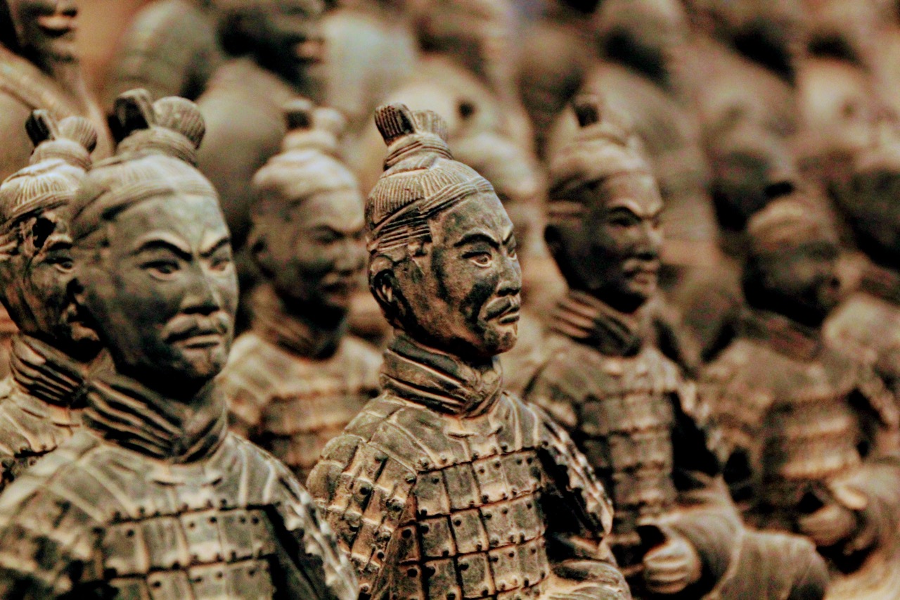 A photograph of the Terracotta Army. YAYIMAGES.