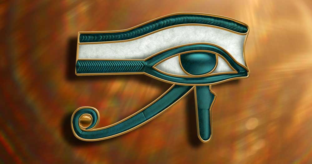 Eye of Horus. the all seeing eye.